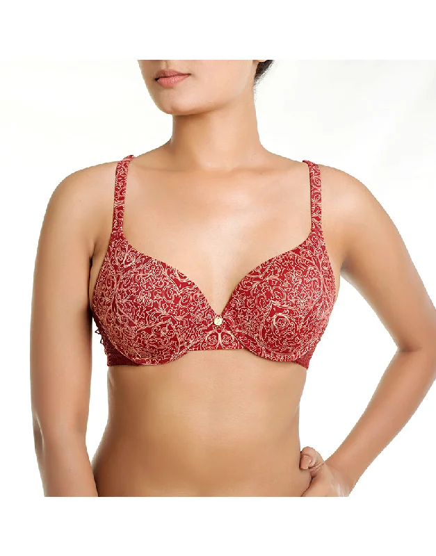balconette bras for a sexy necklineZEN SERIES LEVEL 2 PUSH-UP UNDERWIRED BRA -MERLOT balconette bras for a sexy necklineZEN SERIES LEVEL 2 PUSH-UP UNDERWIRED BRA -MERLOT