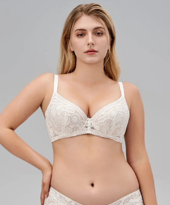 Bra with a plus - size convertible strap for versatility Love Lace Full Coverage With Extra Side Support Bra Bra with a plus - size convertible strap for versatility Love Lace Full Coverage With Extra Side Support Bra