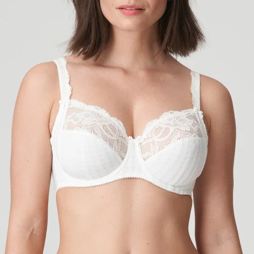 Bra with a high - cut cup for more coverage and support​ Madison Full Cup Bra (Ivory) B-I Cup