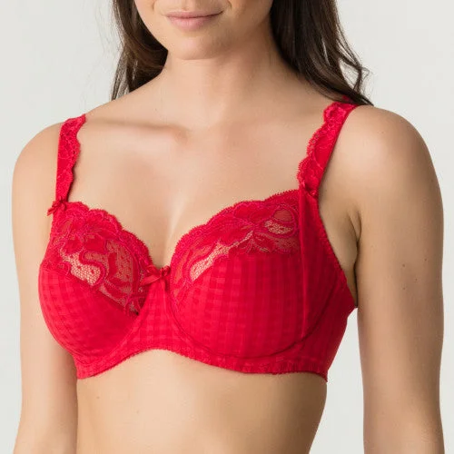 Bra with a foam - lined cup for a more structured shape​ Madison Full Cup Bra (Scarlet) B-I Cup