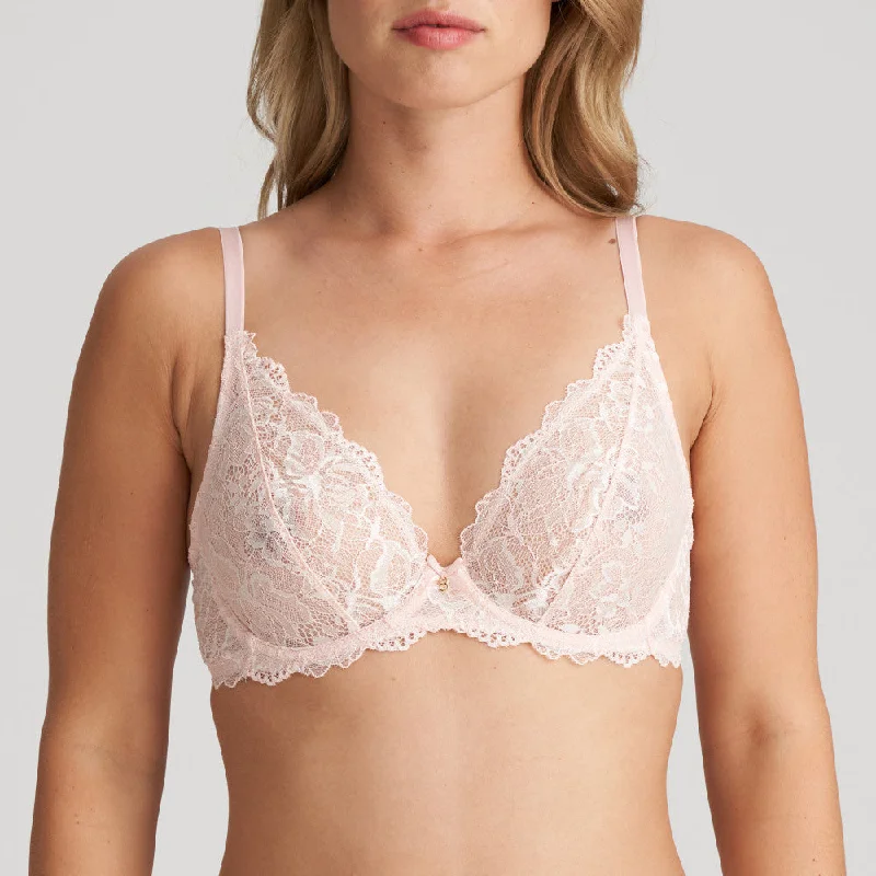 Push - up bras to add cleavage and lift​ Manyla All Lace Plunge Bra B-E