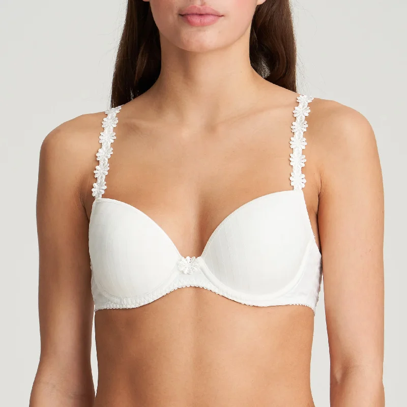 Bra with wide straps for added comfort and weight distribution​ Marie Jo Avero Padded Round Shape Bra in Natural