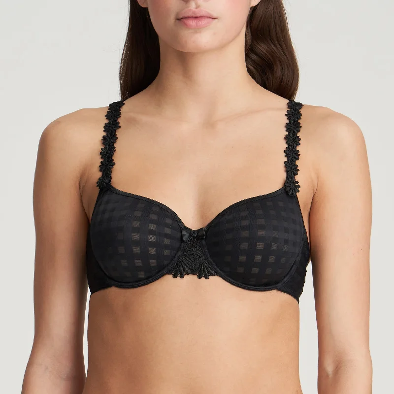Long - line bras for added support and a slimming effect​ Marie Jo Avero Soft Cup Bra in Black
