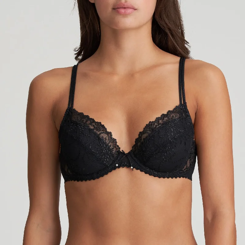 Bra with moisture - wicking lining for sweaty situations​ Marie Jo Jane Push Up Bra in Black