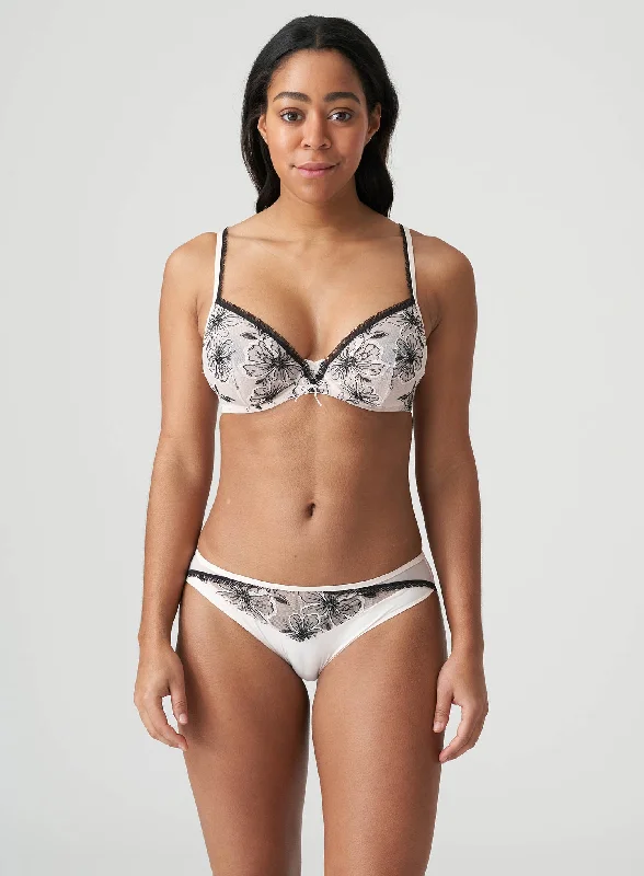 plunge push up bras for a bold lookMarie Jo: Noorah Plunge Bra Black Blush
