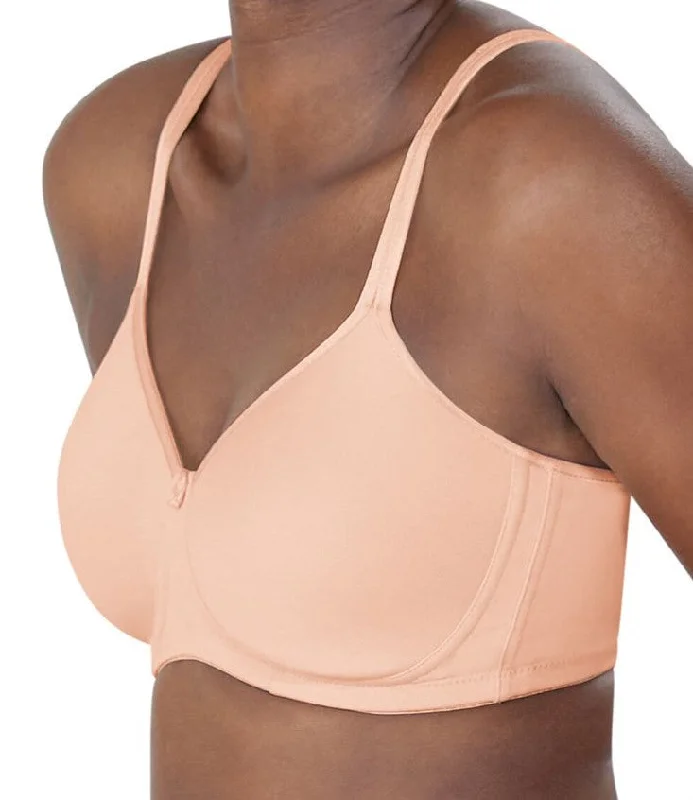 Bra with an anti - itch lining for added comfort​ Mastectomy Bra 'Mara Wire Free Moulded Cup' Blush