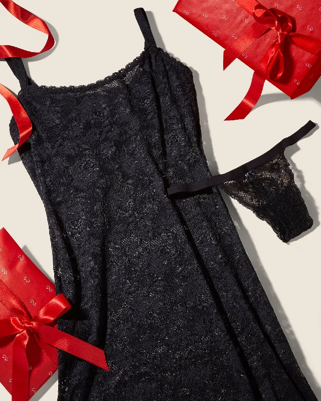 Bra with a breathable lining for a cool feel​ Completino Sottoveste E Perizoma Foxie Curvy