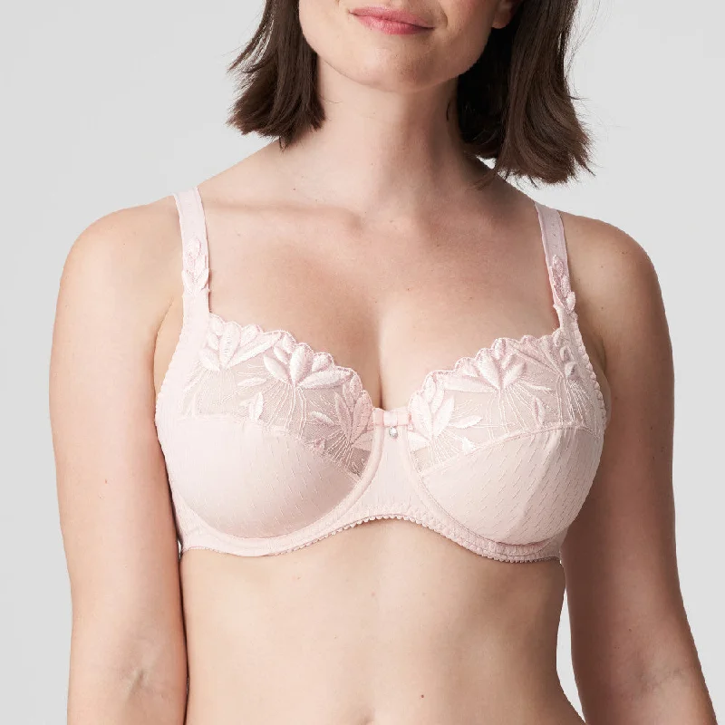 Bra with padded straps to reduce shoulder strain​ Orlando Full Cup Bra (Pearly Pink) B-H Cup