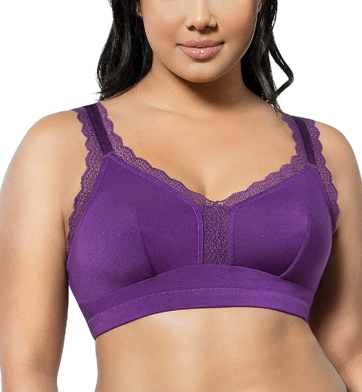 Bra with a plus - size customized fit option for a perfect fit Parfait Dalis Soft Modal Bralette with J-Hook (5641) - Amethyst Bra with a plus - size customized fit option for a perfect fit Parfait Dalis Soft Modal Bralette with J-Hook (5641) - Amethyst
