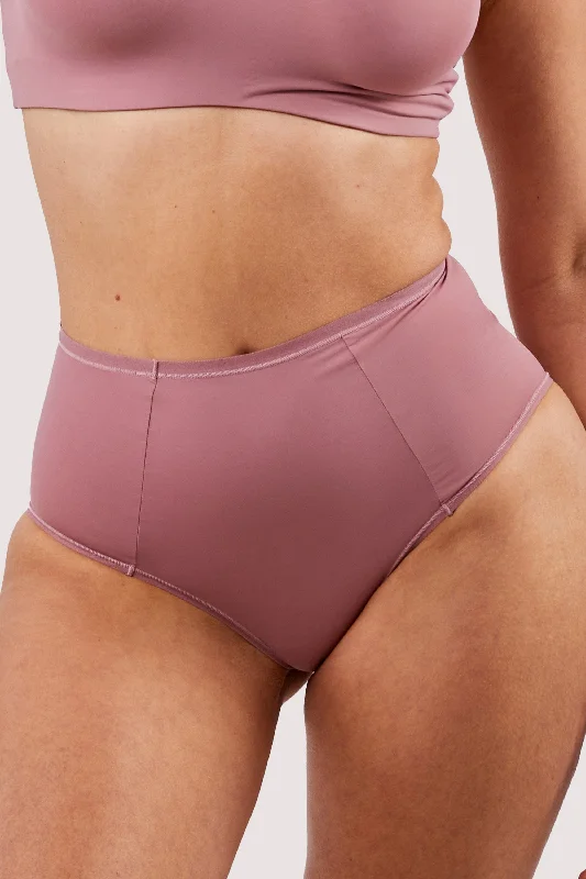 Bra with a plus - size cup for fuller figures​ Second Skin Rose Recycled Highwaist Brief
