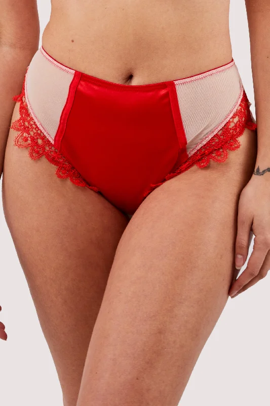 Convertible bras with adjustable straps for versatile styling​ Anaise Red Highwaist Brief