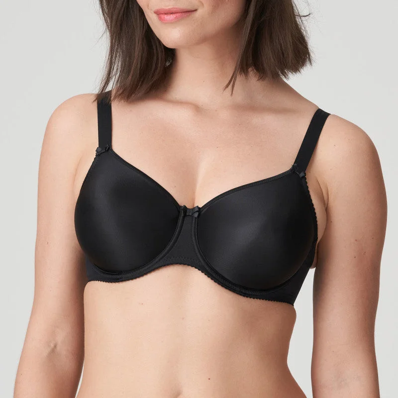 Demi - cup bras for a sexy and revealing look​ Satin Smooth Classic T-Shirt (Black) Bra B-H