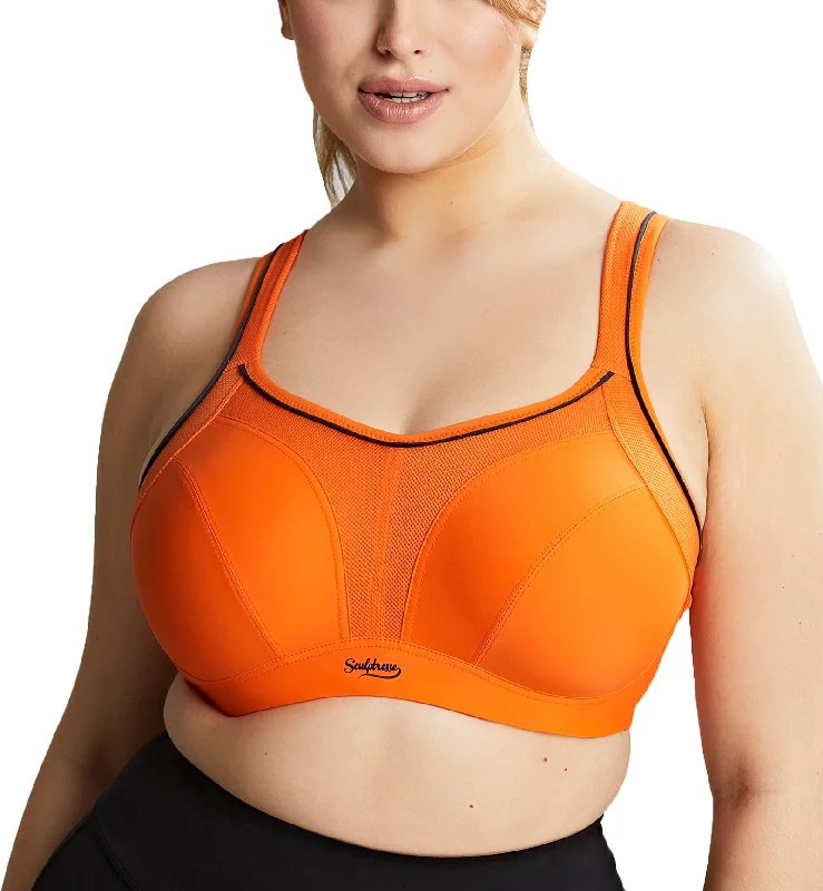 Bra with a padded cup for added comfort and shape Sculptresse by Panache Non-padded Underwire Sports Bra (9441) - Mango Bra with a padded cup for added comfort and shape Sculptresse by Panache Non-padded Underwire Sports Bra (9441) - Mango