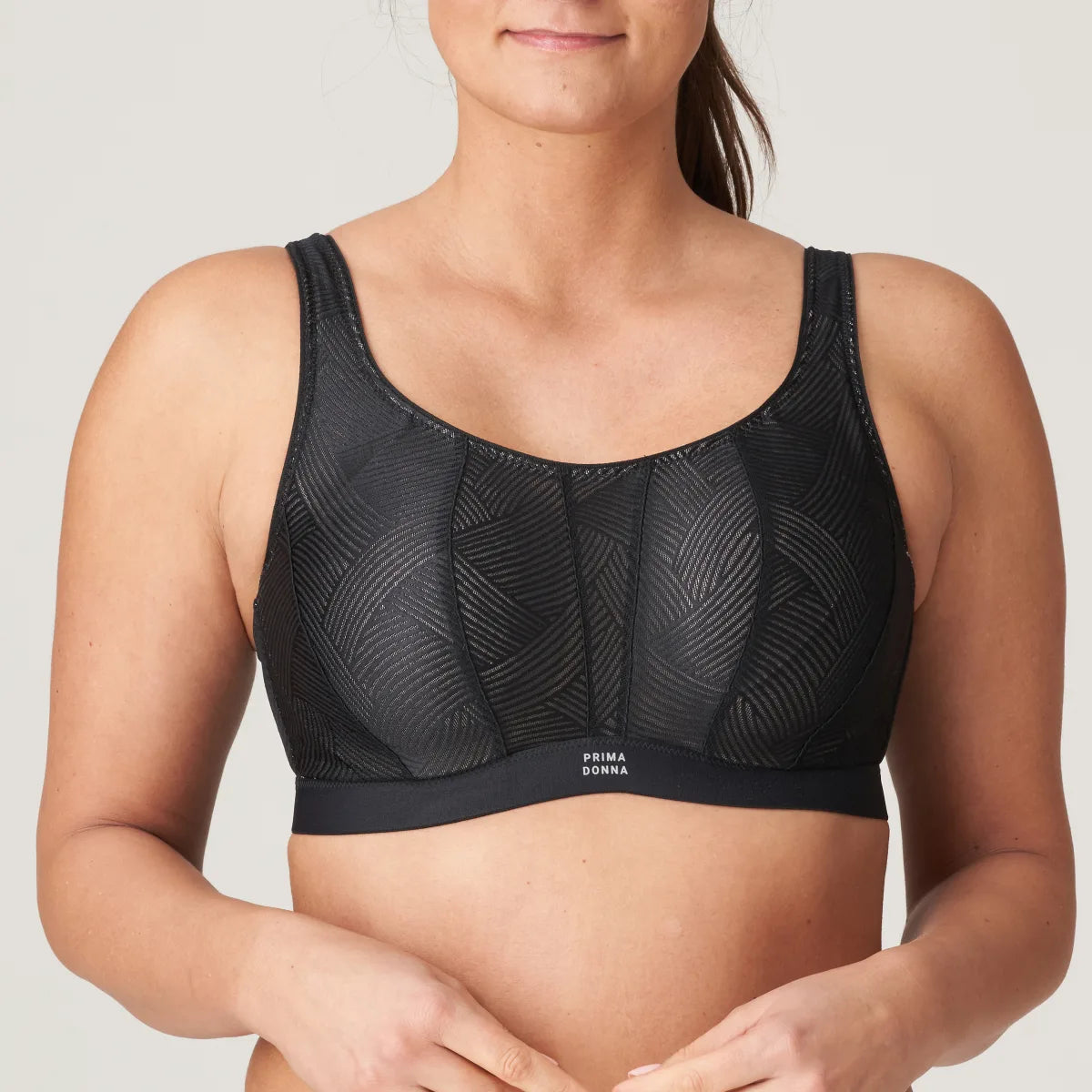 Bra with a single - strap design for a unique and modern style​ THE GAME Underwired Sports Bra | C-H