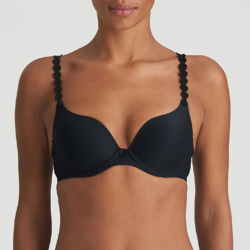 Bra with a breathable lining for a cool feel​ TOM Formed Heart Shaped Bra (Charcoal) A-F Cup