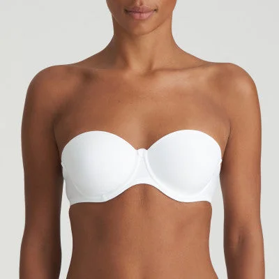 Demi - cup bras for a sexy and revealing look​ TOM Formed STRAPLESS Bra (Pure White) A-E Cup