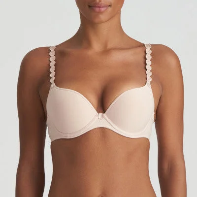 Bra with padded straps to reduce shoulder strain​ TOM Padded Push-Up Bra (Caffé Latte) A-D Cup
