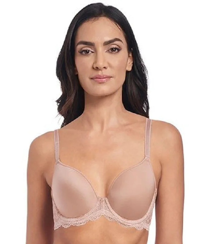 padded wireless bras for light supportWacoal Lace Affair Contour Bra - Rose Dust/Angel Wing
