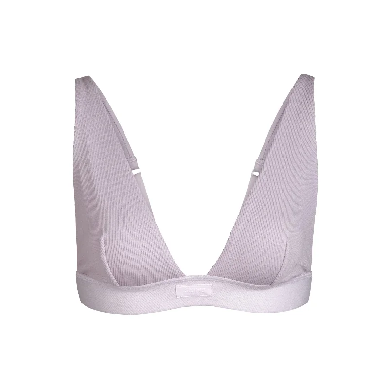 padded bras for added volumeCOTTON PLUNGE BRALETTE | IRIS MICA