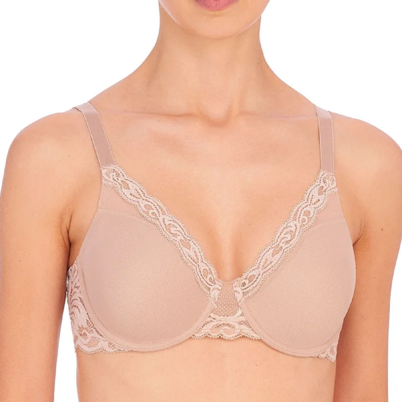bralette sports bras for light exerciseFeathers Full Figure Contour Underwire Bra 741299 - Cafe