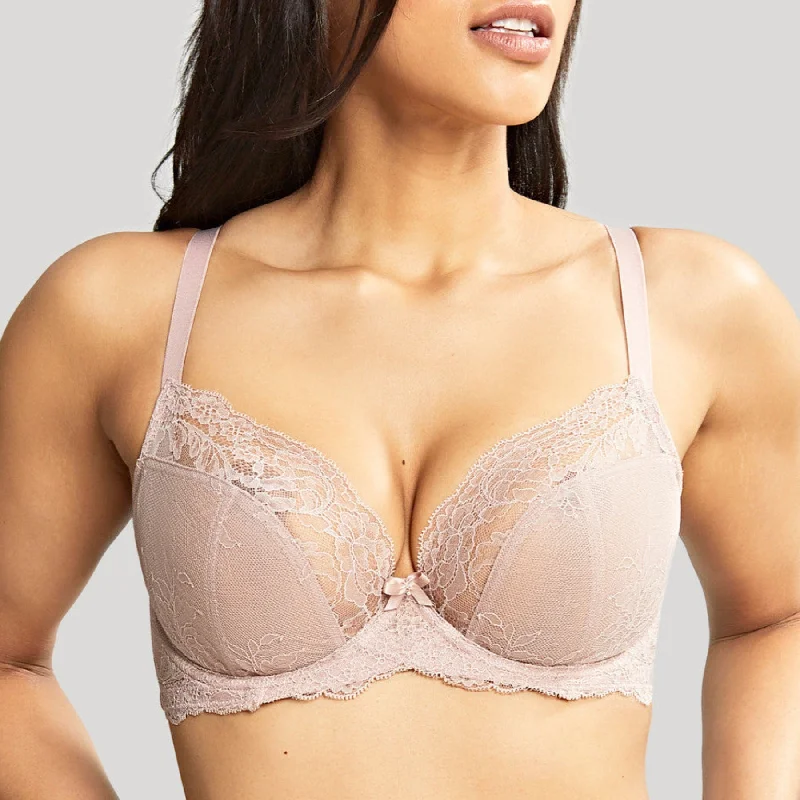 balconette lace bras for a feminine touchAna Plunge Bra 9396 - Vintage
