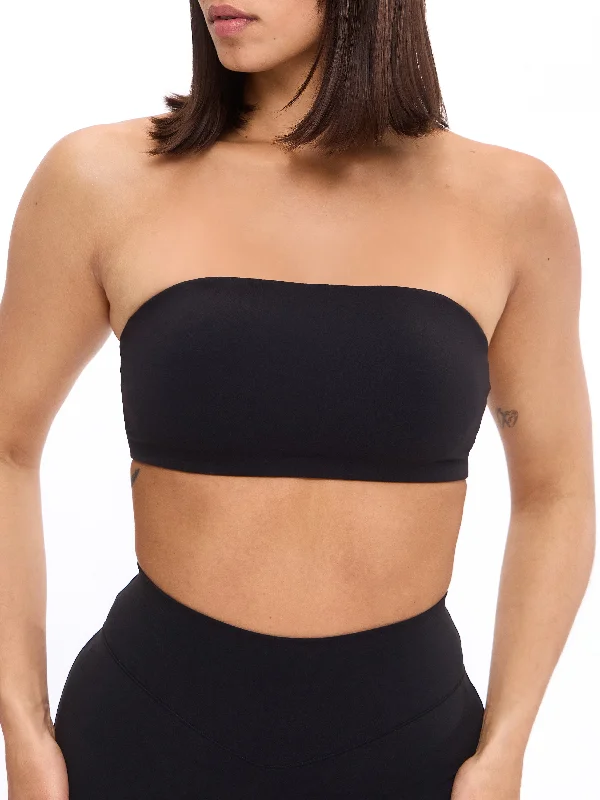 sleep bras with adjustable strapsAdjustable Nubre Bandeau - Onyx Black
