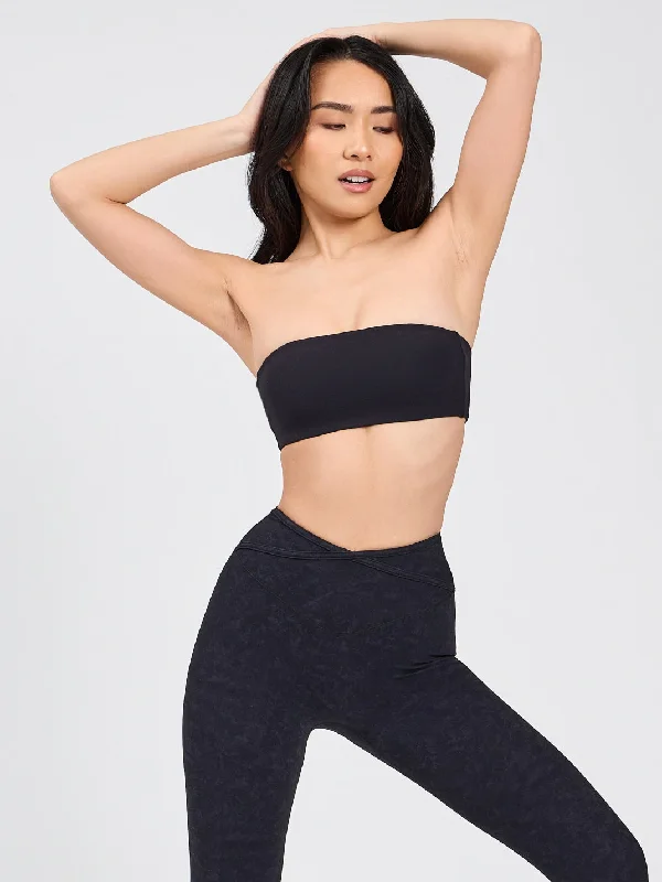 bralette bras for a trendy and comfortable styleAirknit Bandeau - Onyx Black