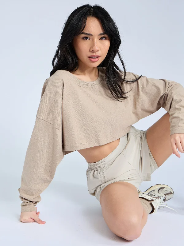 seamless wireless bras for everyday comfortCool Girl Crop - Chamomile