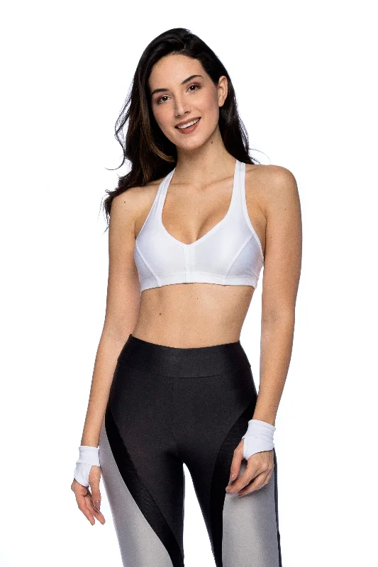 sleep bras for all night comfortBo Ju Sport Bra - White