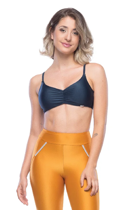 minimizer bras to reduce bust sizeLara Sports Bra - Navy Blue
