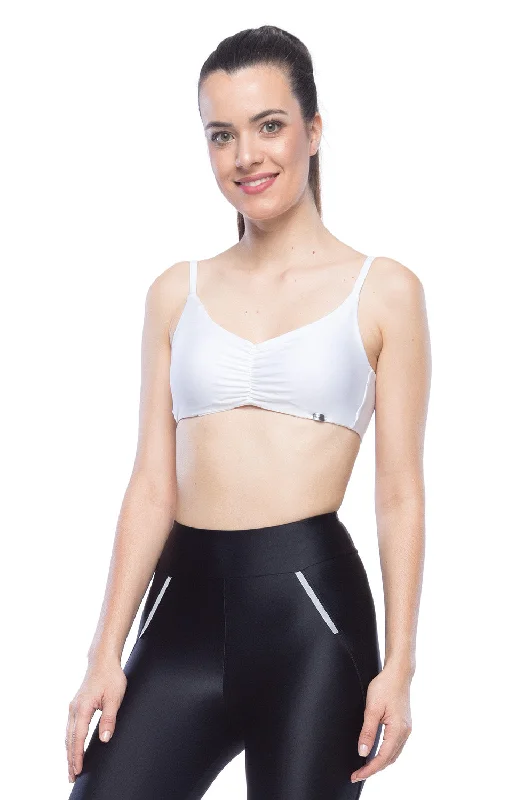 sports bras for high impact workoutsLara Sports Bra - White
