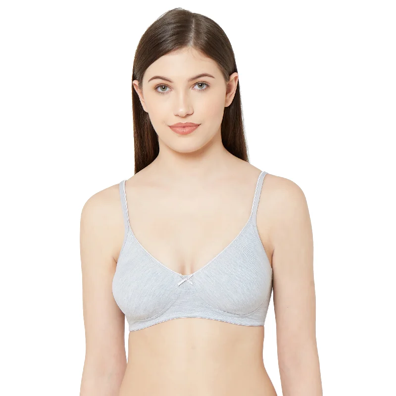 convertible bras with adjustable straps1025 - Plain Mold T-Shirt Bra Grey