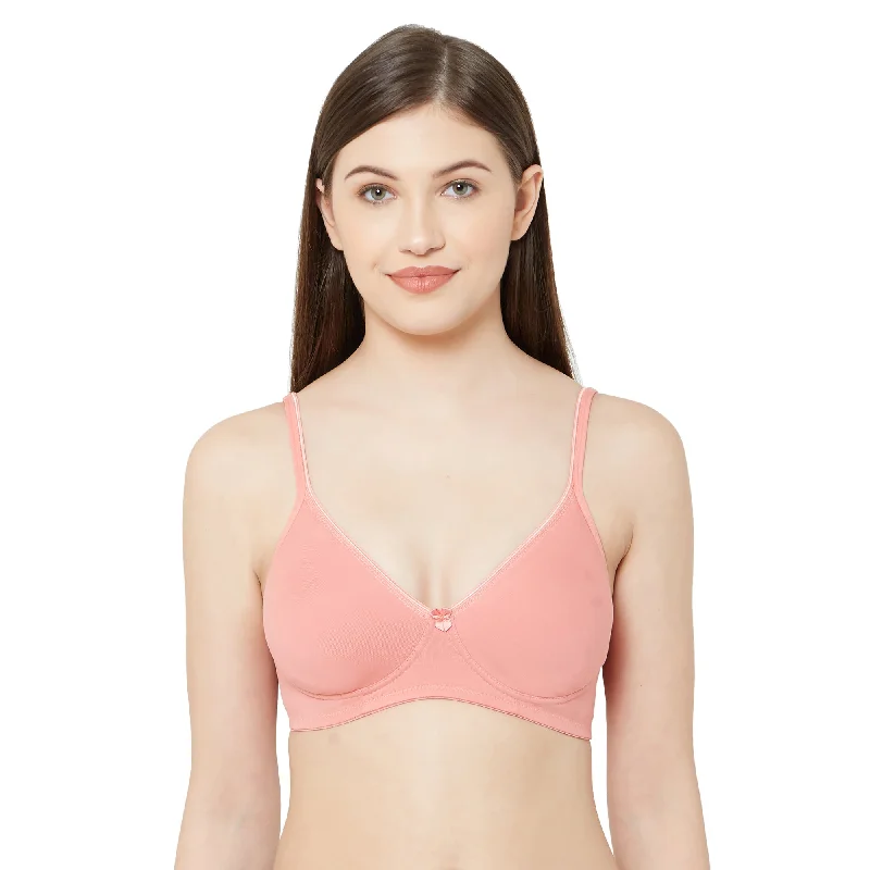 nursing bras for new mothers1025 - Plain Mold T-Shirt Bra Peach