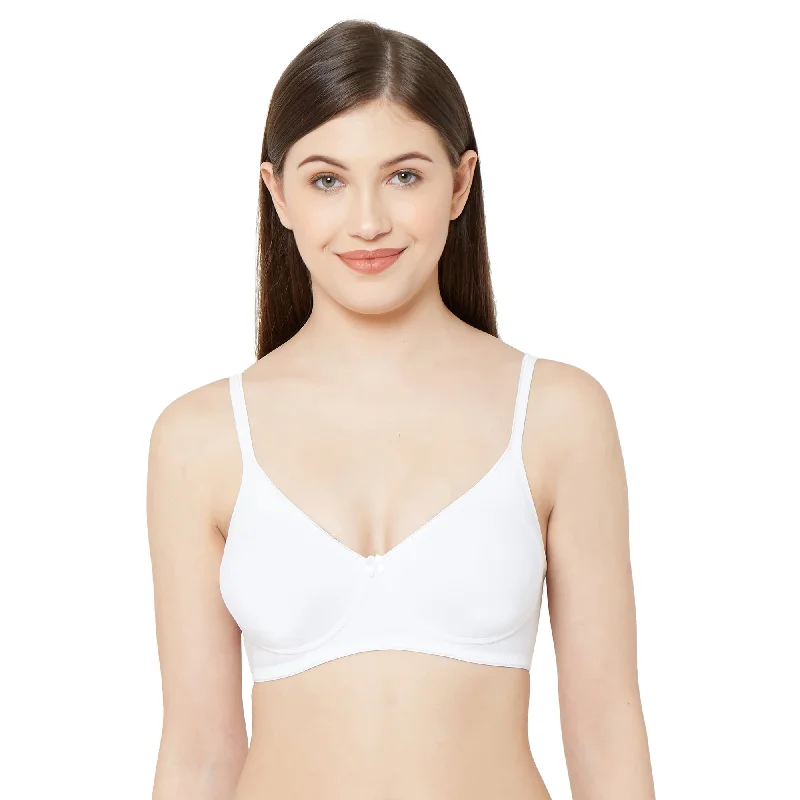 seamless backless bras for summer dresses1025 - Plain Mold T-Shirt Bra White