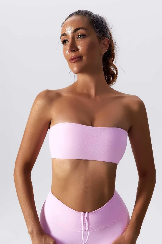 full cup nursing bras for better milk flowEvangeline Sports Bra - Pink