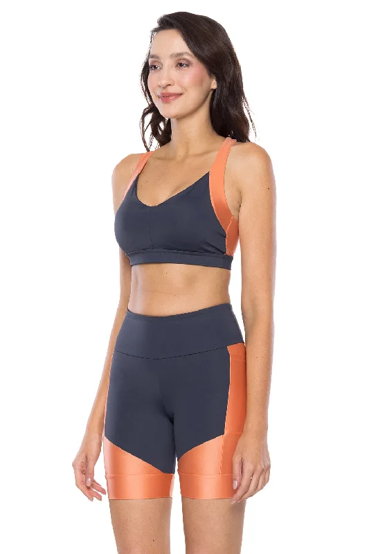 plus size bras with good supportForce Run Sport Bra - Graphite