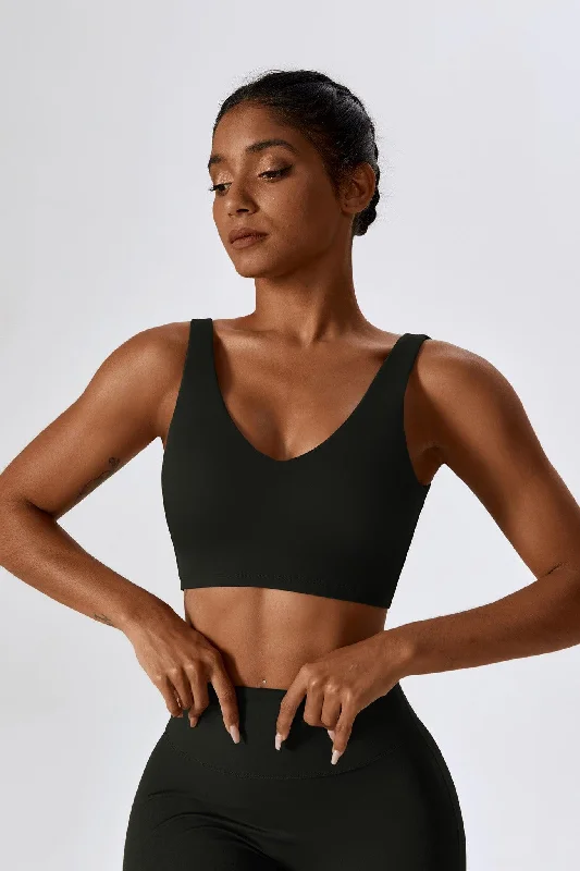 bralette sports bras for light exerciseHaven Minimalistic Sports Bra - Black