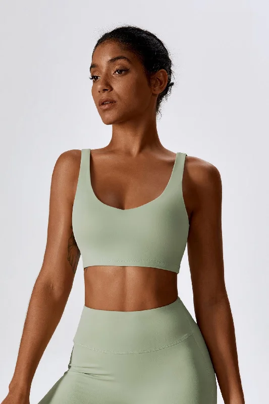 sexy lace push up bras for special occasionsHaven Minimalistic Sports Bra - Pistachio