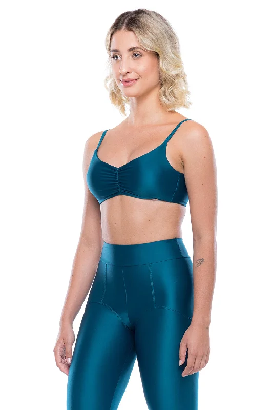 seamless bras for invisible under clothesLara Sports Bra - Dark Green
