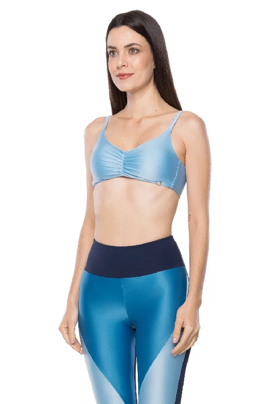 lace bras for a romantic lookLara Sports Bra - Sky Blue
