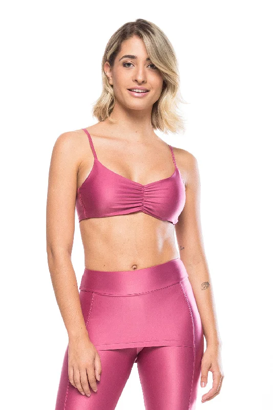 convertible bras with adjustable strapsLara Sports Bra - Vintage Pink