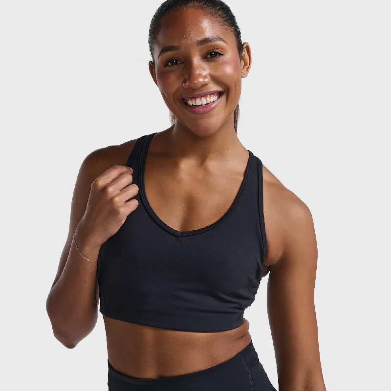 lace bras for a romantic look2XU - Motion Racerback Bra - Black/Black