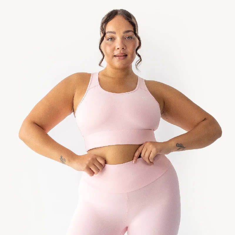 lace bras for a romantic lookPastel Pink Active Sports Bra