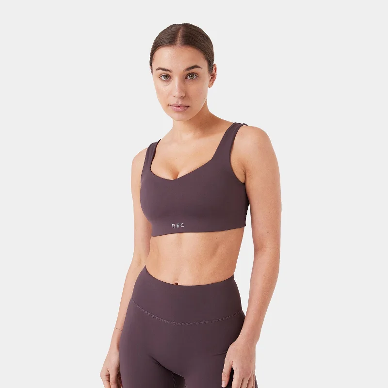 plus size bras with good supportREC GEN - PROform Sport Crop Dk Grape