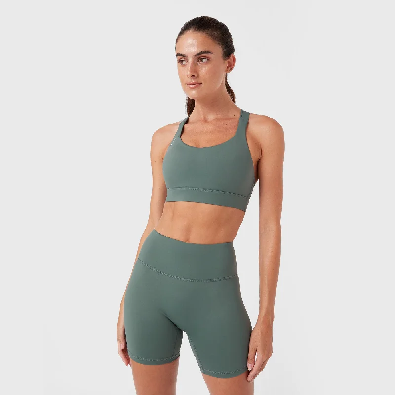 moisture wicking sleep bras for hot sleepersREC GEN - PROform X Crop Dk Jade