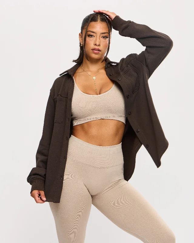 minimizer bras to reduce bust sizeThreads Shacket - Cold Brew